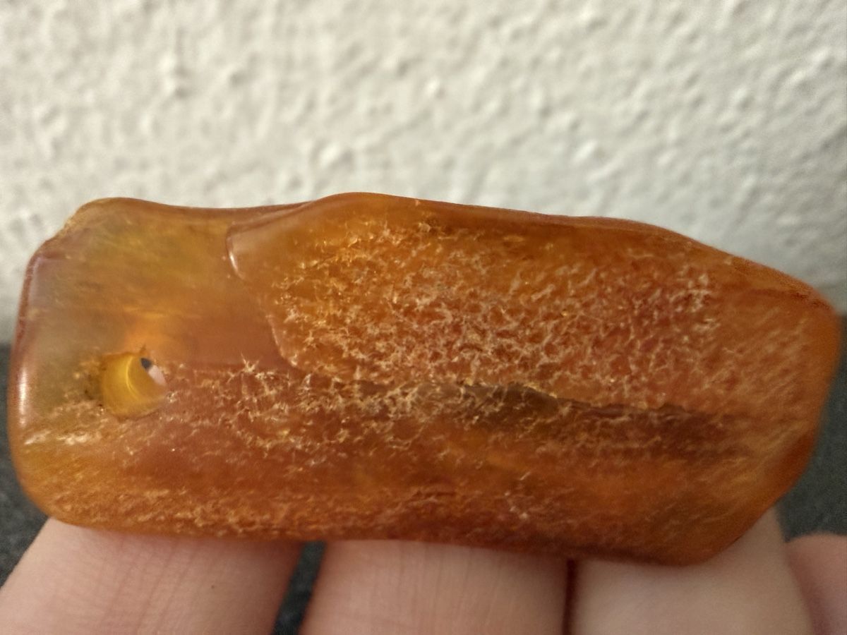 Ciondoli: Anhänger Roher Bernstein mit Loch, 7.1g – Usato da Lamone venduto da LaCantinaMagica 5