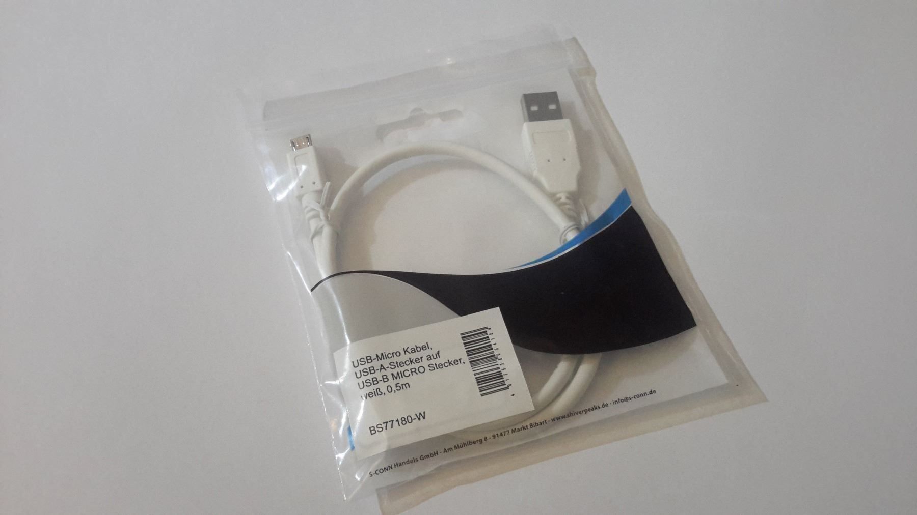 Cavi: USB Micro Kabel, 50 cm, Weiss – Nuovo e nell'imballaggio originale da St. Gallen venduto da cointec 4