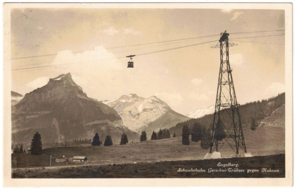 Ansichtskarten: Engelberg - Luftseilbahn Gerschnialp--Trübsee – Gebraucht aus Binningen von Mountainrider