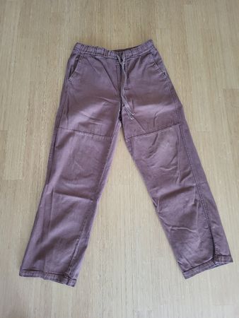 Zara Hose, braun, Kordelzug, Grösse L
