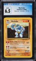 Vintage 1999 Pokemon Base Set Machoke #34 CGC 6.5 EXMT+