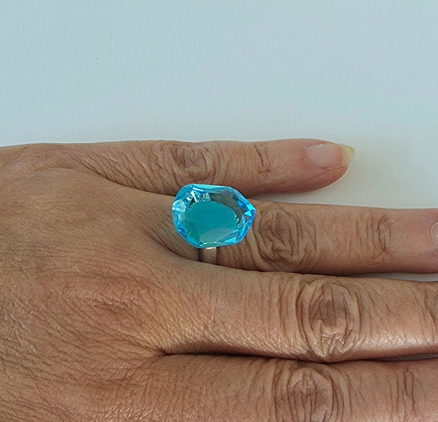 Anelli: Silberring 925 mit Topas, transluzent & eisblau - Neu – Nuovo e nell'imballaggio originale da Uetikon am See venduto da Coralreef 8