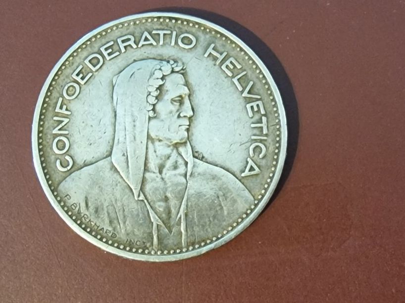 Tutti le monete: Pièce 5.- Argent 1937 B – Usato da Vevey venduto da luc9 1