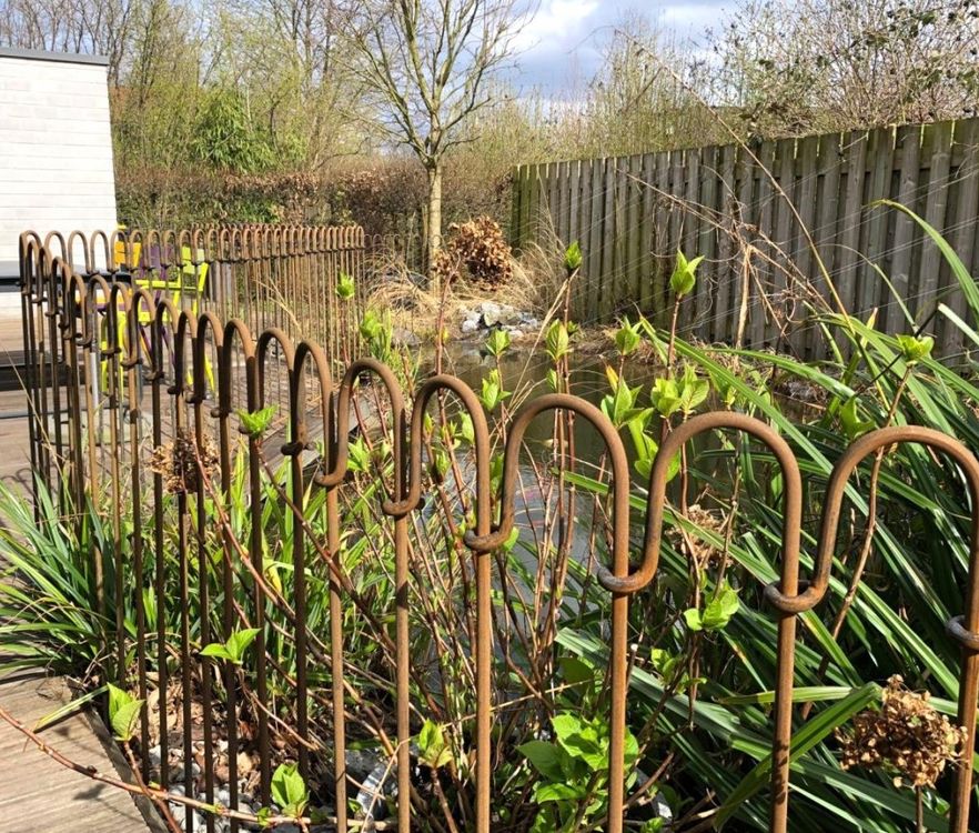 Metallstangen Garten 3m