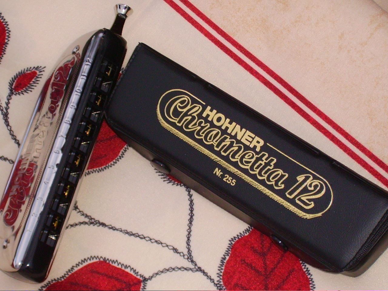 Hohner Musikinstrumente: chromatische Mundharmonika HOHNER – Neu (gemäss Beschreibung) aus Wöschnau von Musikhaus-Luethy5012 4