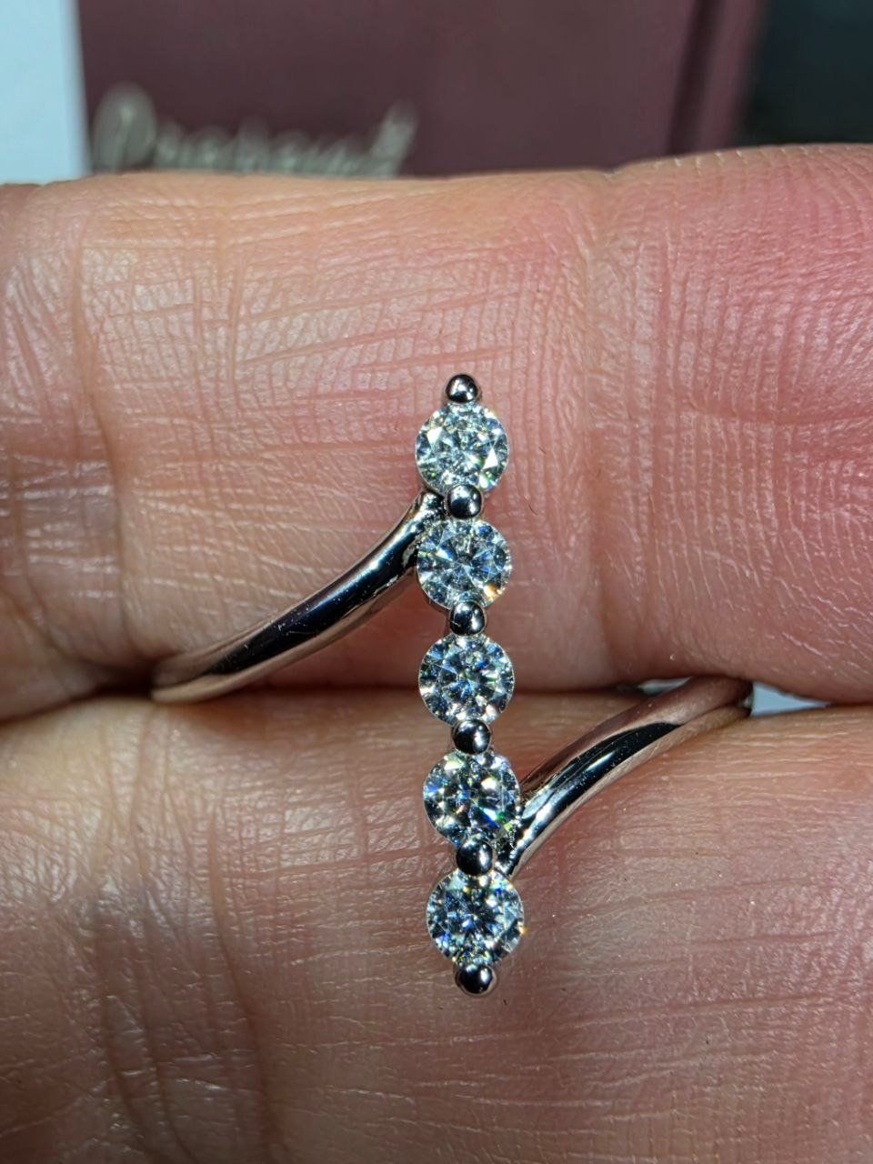Anelli: Bague argent avec diamants de moissanite certifiés GRA – Nuovo e nell'imballaggio originale da Reconvilier venduto da Tsma67 5