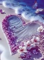 Diamond Painting Blumenherz am Meer-110-30x40-925