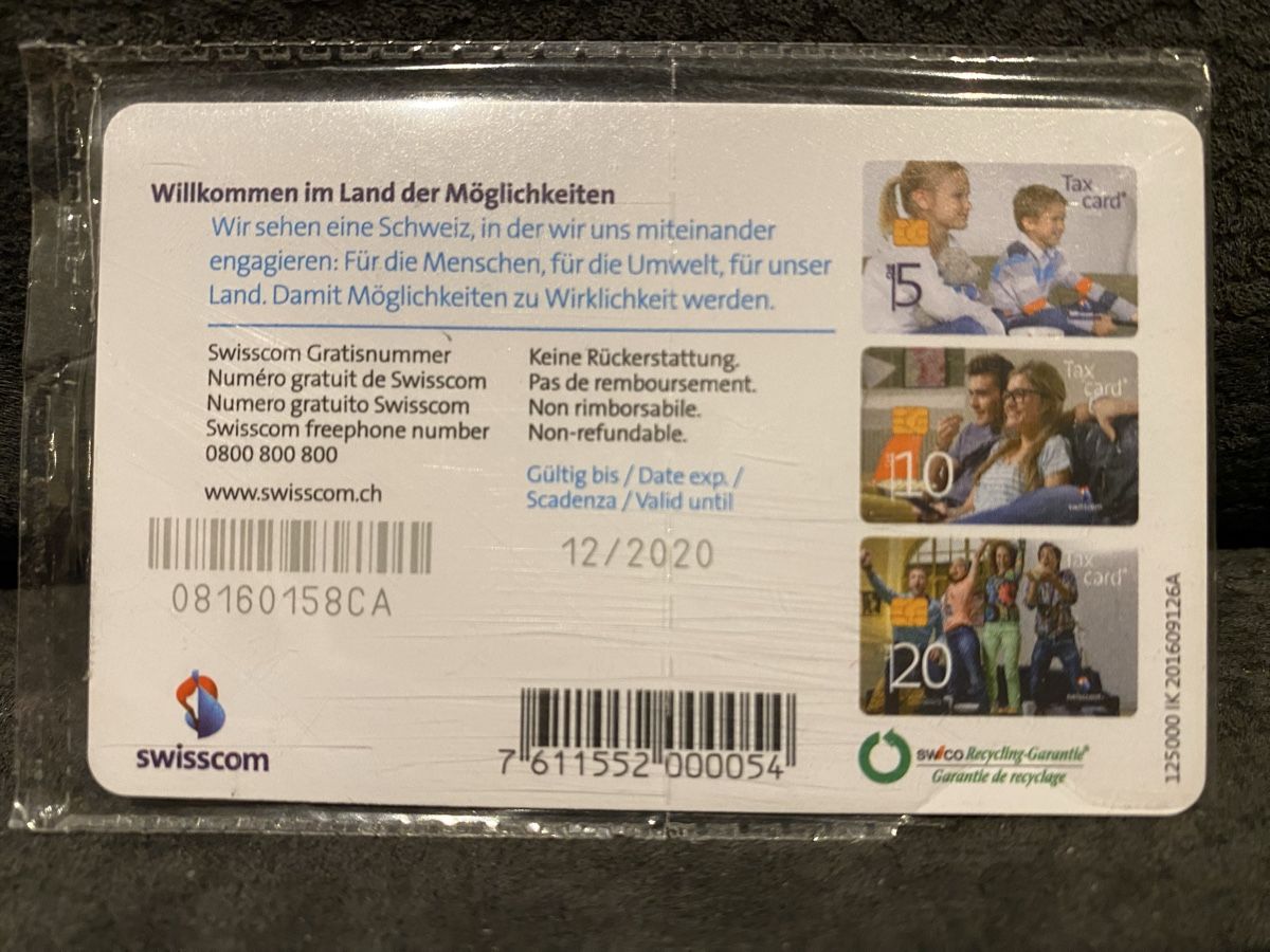 Telefon- & Taxkarten: Taxcard neuve – Neu und originalverpackt aus Lausanne von babacard10 1