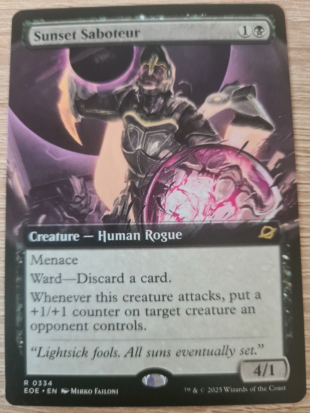 Magic The Gathering Carte collezionabili: MTG, Sunset Saboteur, EOE-334 – Nuovo (secondo la descrizione) da Sachseln venduto da JensHo