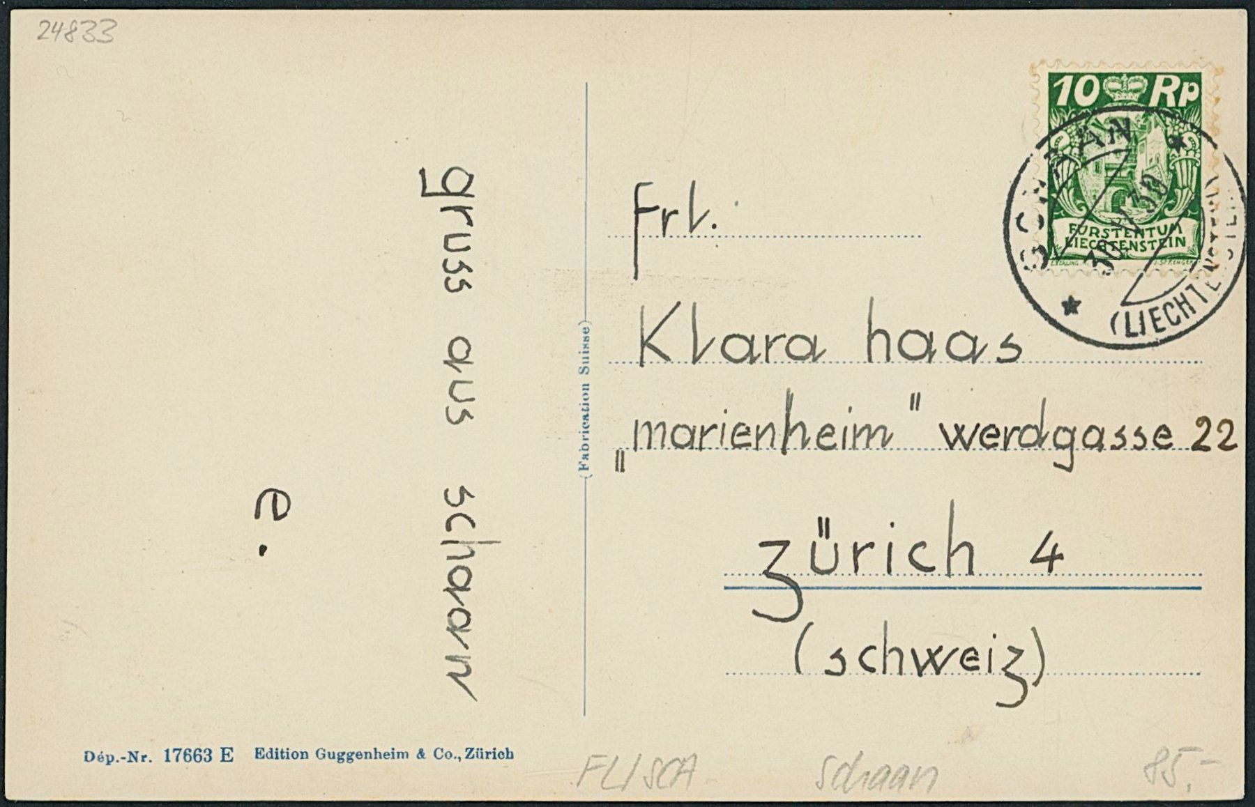 Cartes postales: FL Schaan – D'occasion à Schindellegi par masutka7 1