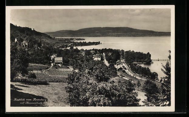 Cartoline postali: AK Mannenbach, Ausblick vom Arenaberg – Usato da Berlin venduto da bartko-reher
