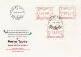 Automatenmarke FDC Tastenserie Nr. 10