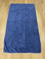 Grande serviette de bain Ralph Lauren bleue (165 cm × 90 cm)