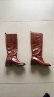 Lederstiefel braun Absatz Grösse 38 guter Zustand