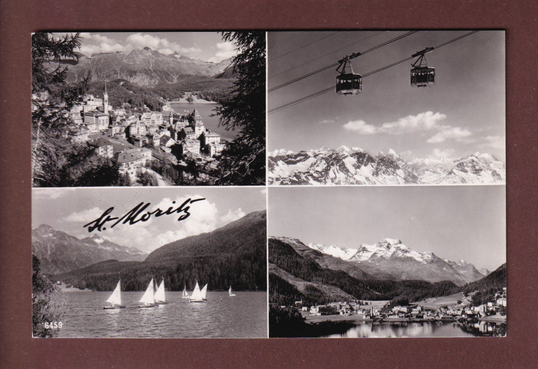 Ansichtskarten: ST. MORITZ - 4 Bilder – Gebraucht aus Pully von nicecards-shop