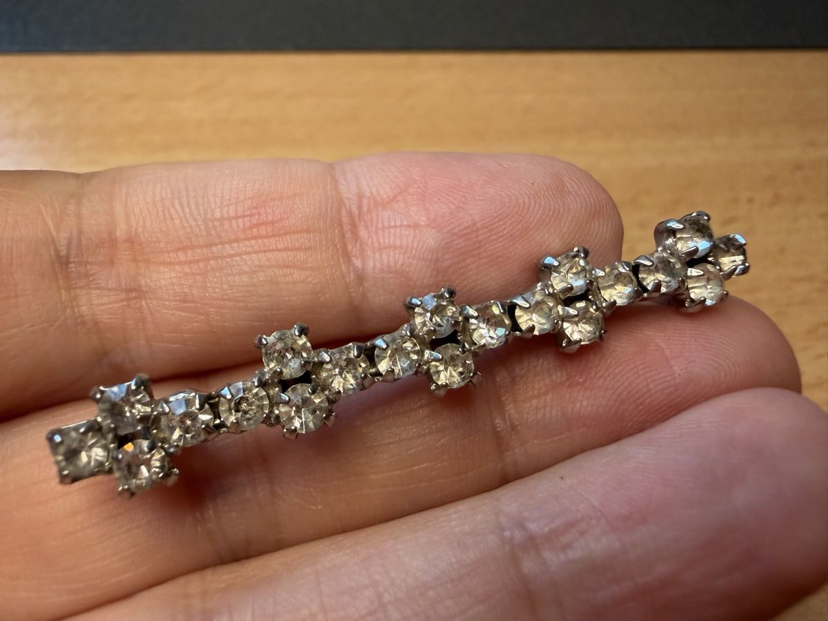 Broches & Aiguilles: Antike Strass-Brosche, 7 cm lang – D'occasion à Lamone par LaCantinaMagica 5