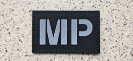 *** Badge MP reflektierend mit klett ***