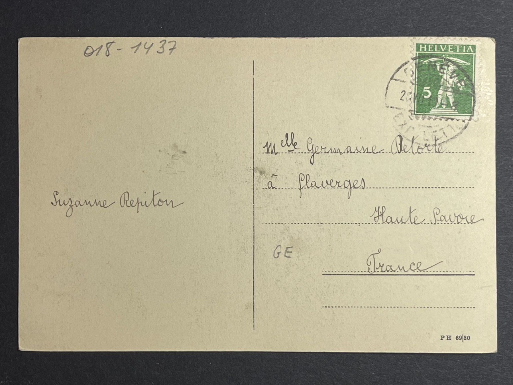 Ansichtskarten: Genève - vue générale – Gebraucht aus Steg VS von _vinci_ 1