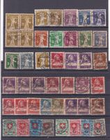 12 Stk. CH Briefmarken-Steckkarten, Altschweiz etc.