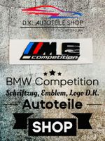 BMW M6 Competition Emblem Logo Schriftzug Schwarz glänzend