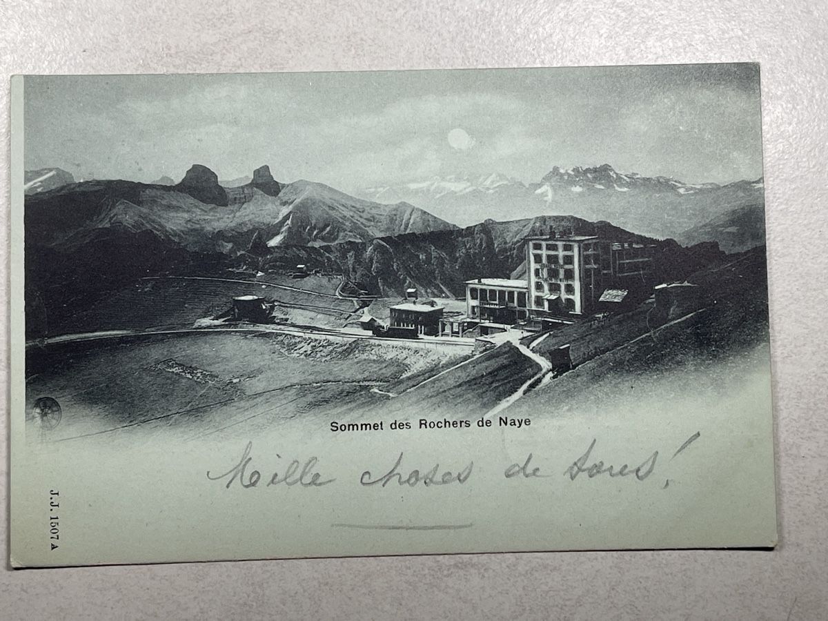 Cartoline postali: Ansichtskarte Rochers-de-Naye, 1903 – Usato da Strengelbach venduto da Aschatan5