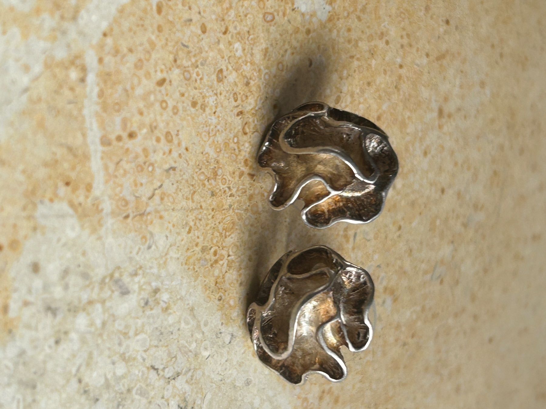 Orecchini pendenti & Orecchini a lobo: Silber Ohrstecker Pfingstrosen /ROSEN – Usato da Laufen venduto da Bellebellezza 3