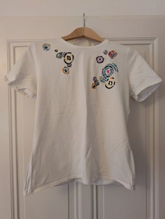 Roberto Verino Shirt, Gr. M, Weiss, neuwertig