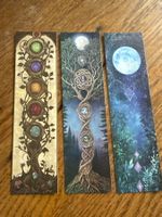 3x Lesezeichen-Buchzeichen-Spiritualität-Mystic-Kraft-Symbol