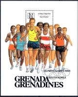 GRENADA GRENADINES OLYMPISCHE SPIELE 1988 BLOCK ** - NN14