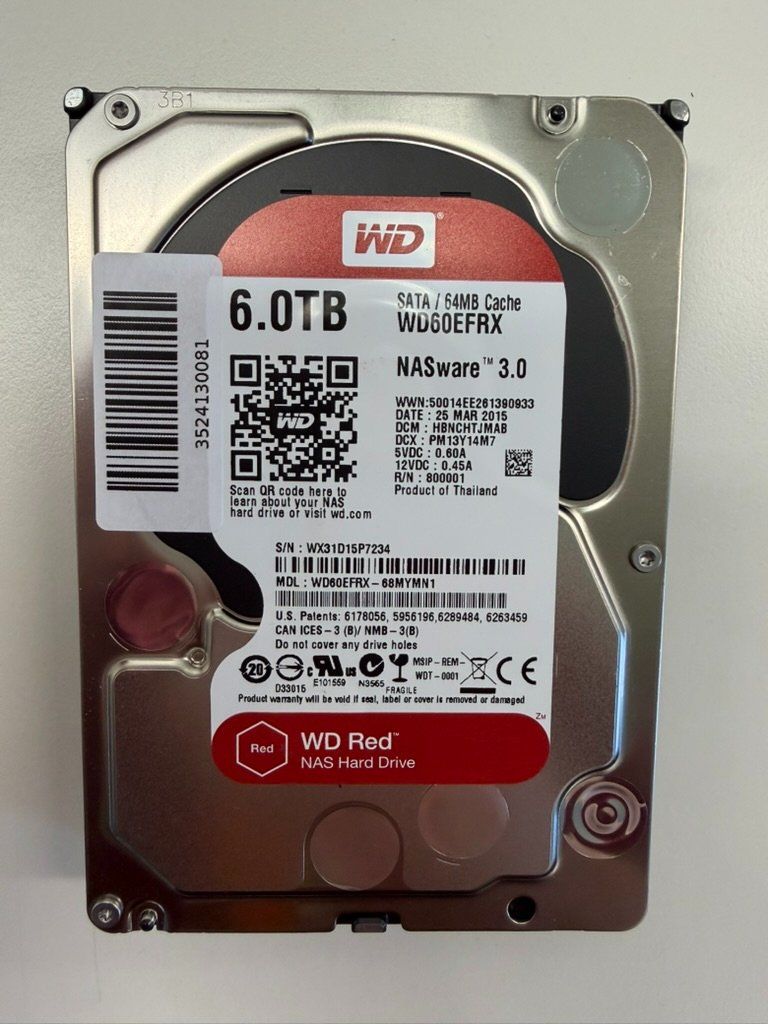 Western Digital Dischi rigidi: WD Red 6TB – Usato da Pratteln venduto da HMW-Solutions