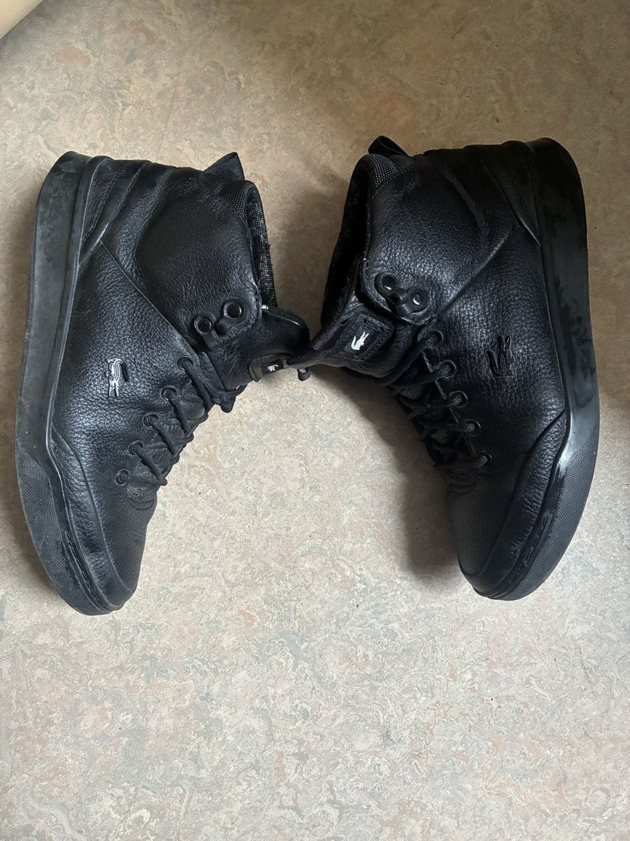 Lacoste Scarpe da uomo: Lacoste boots black leather – Usato da Zürich venduto da Sergio.BR 1
