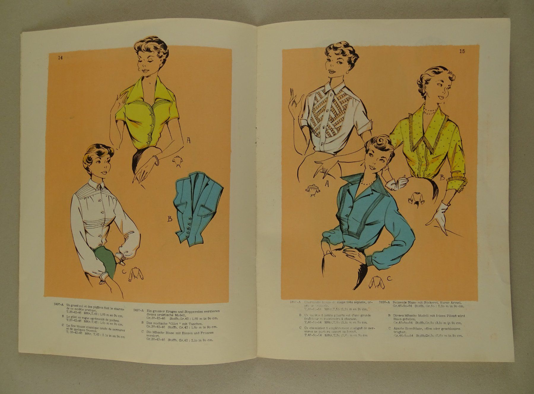 Livres: MODE, MODEZEITSCHRIFT JOLYMODE BLOUSES ET JUPES – D'occasion à Grüningen par Kartensammler 3