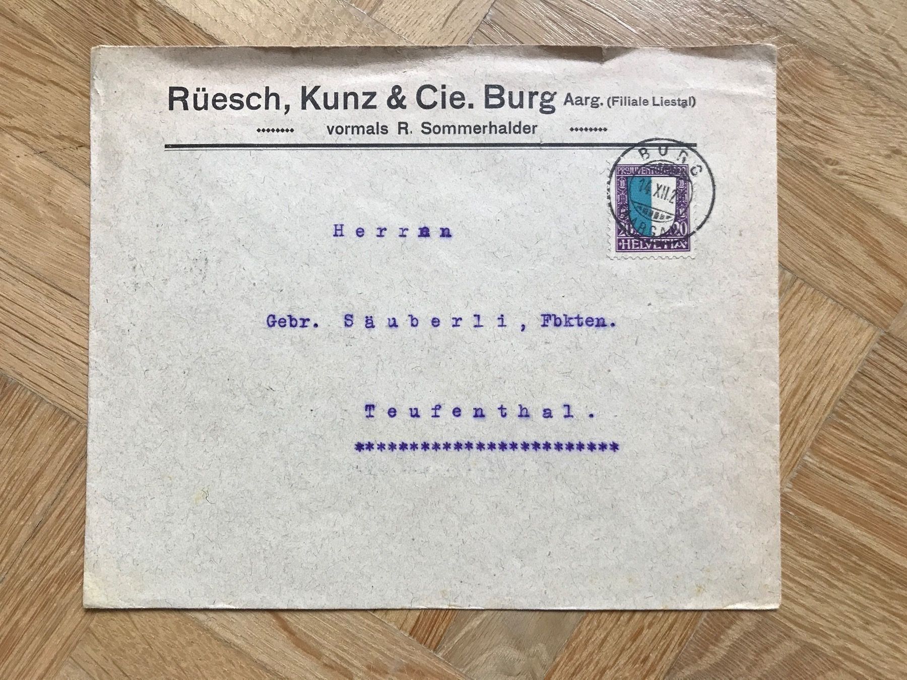 Alle Briefmarken: 1922 Pro Juventute J23 auf Couvert – Gebraucht aus stäfa von brandy66