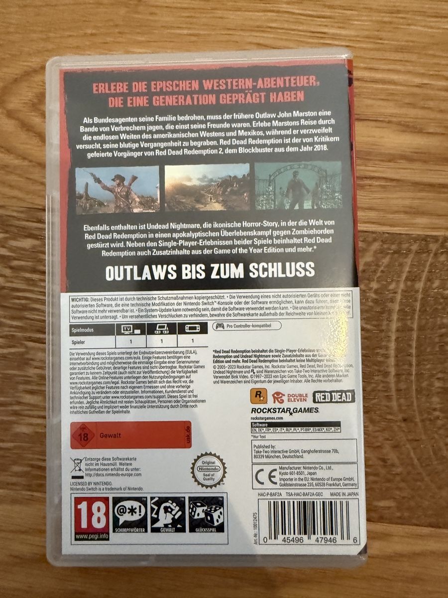 Nintendo Giochi: Nintendo Switch Red Dead Redemption – Usato da Steinach venduto da Giusep7 2