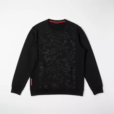 Sweat Prada Milano Onglet Rouge Camo Brocart Noir - XXL #P69