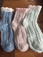3x Kuschelsocken - flauschig weich-Wohlfühlen- Zeit für Dich