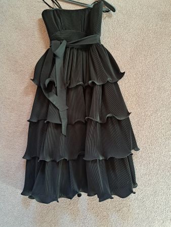 Damen Abendkleid schwarz, Stufenrock gebraucht Gr.34