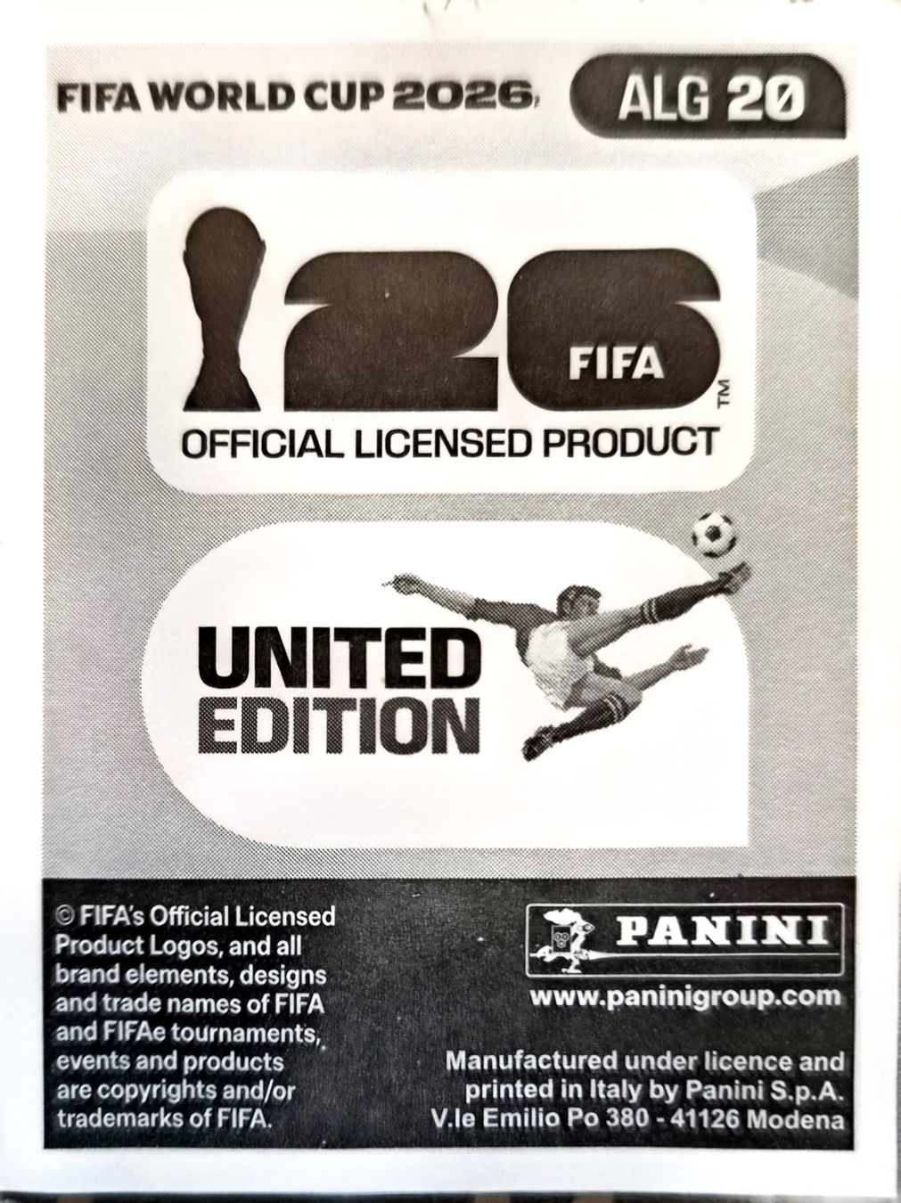 Panini Carte collezionabili: Carte FIFA World Cup 2026 ALG 20 – Usato da Clarens venduto da rim_g98y 1