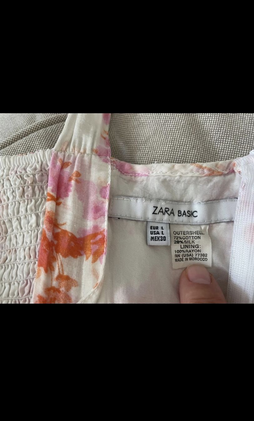 Zara Vestiti: Sommerkleid Blumenmuster Baumwolle -Seide – Usato da Burgdorf venduto da fuby 2