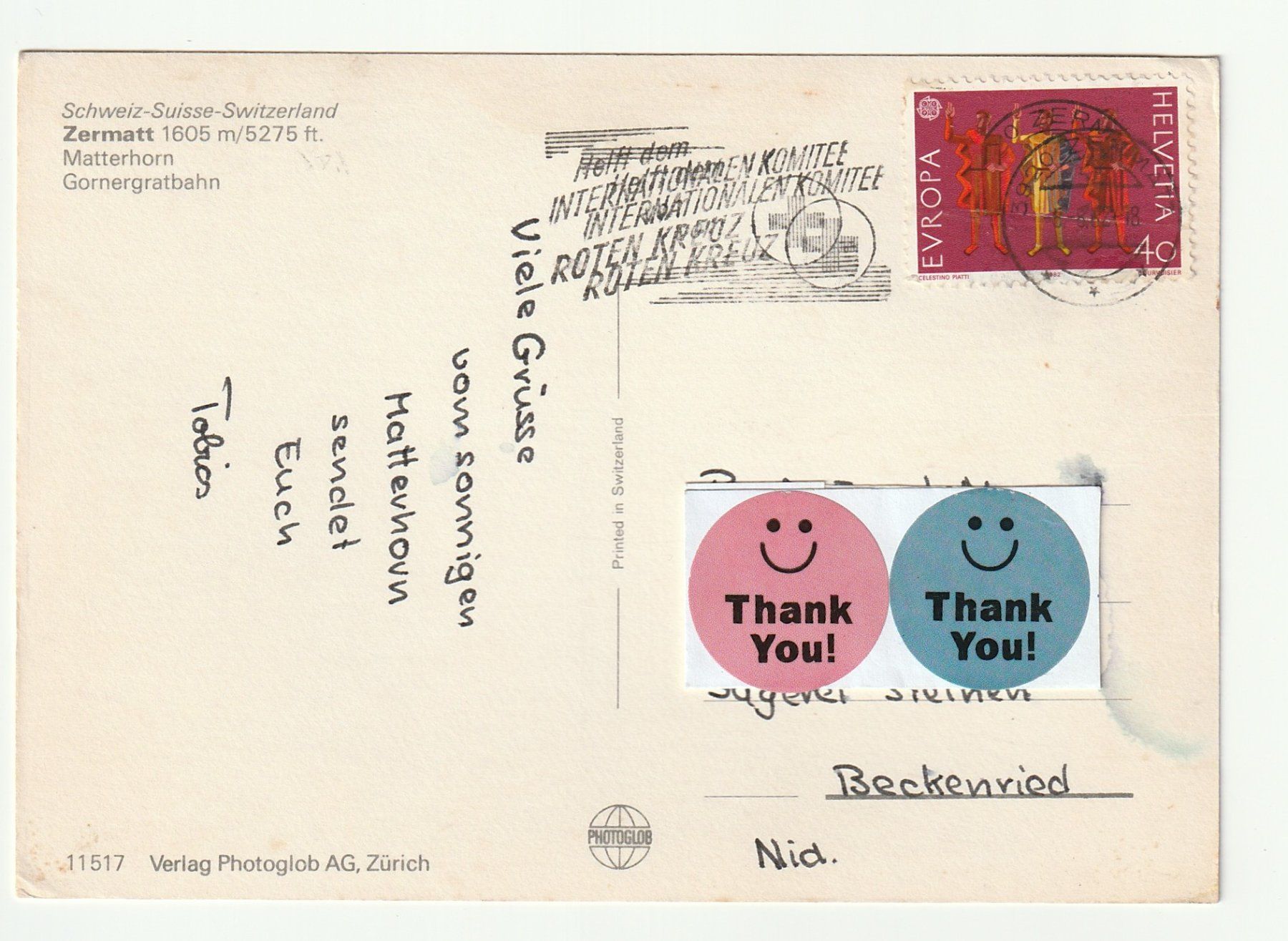 Cartes postales: Ansichtskarte Gornergratbahn Matterhorn 1982 – D'occasion à St. Gallen par Ricardo_Deals 1