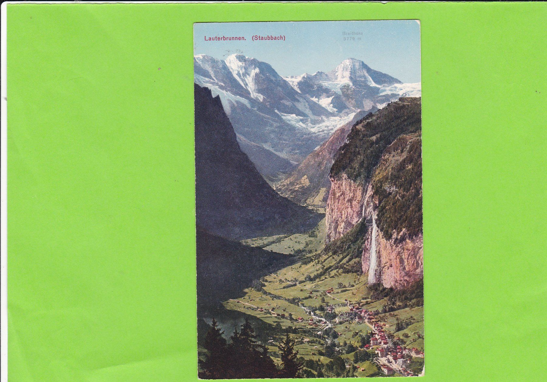 Cartoline postali: Lauterbrunnen mit Staubbach – Usato da St. Peterzell venduto da neckertal