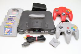 N64 Konsole mit Spielen