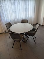 Esstisch Keramik, Marmoroptik (D: 120 cm, H: 75 cm)
