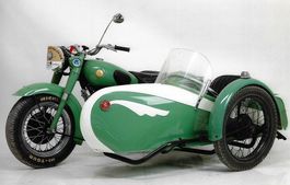 Sunbeam S7,  vétéran, side-car  1952