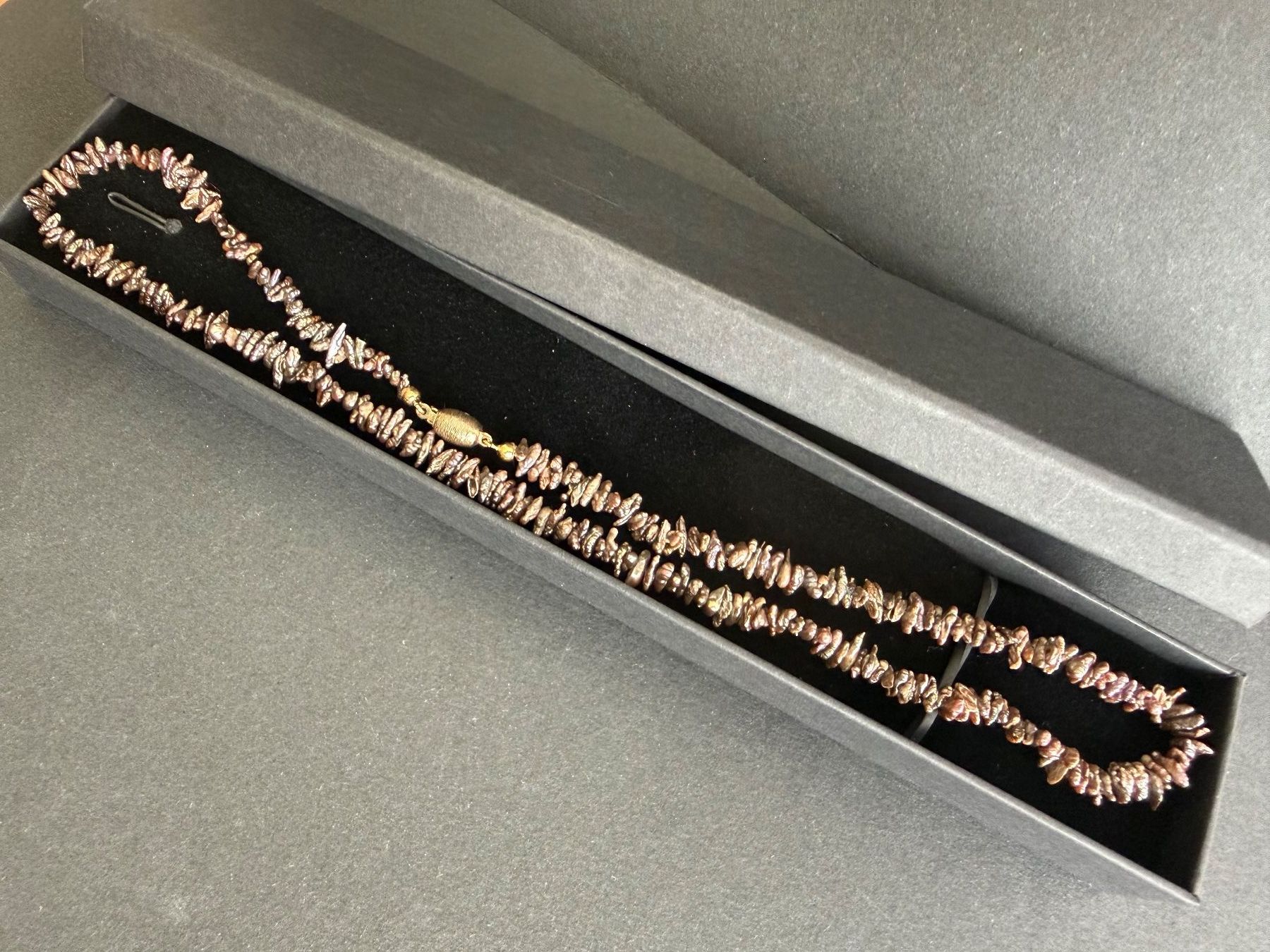 Catenine: Keschi Perlen Kette mit Silber Verschluss 925 – Usato da Spiegel b. Bern venduto da Rogger72