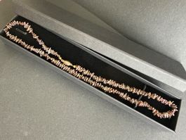 Keschi Perlen Kette mit Silber Verschluss 925