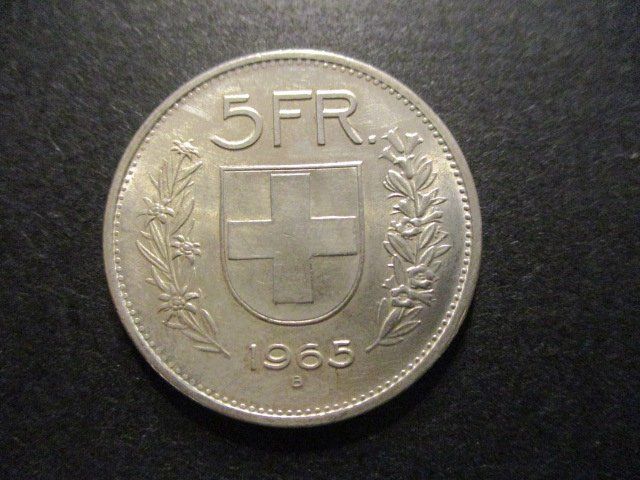 Tutti le monete: 5.- Fr 1965  Superbe pièce   Superbe qualité – Usato da Lovens venduto da Jelmi