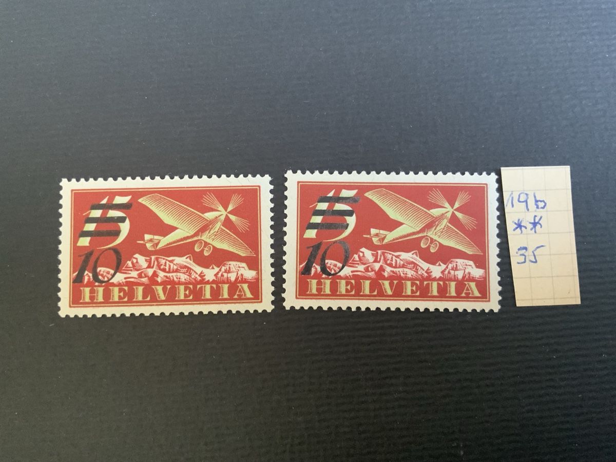 Tous les timbres: Flugpostmarken Abarten – Neuf (Voir description) à Binningen par chr_cr5n