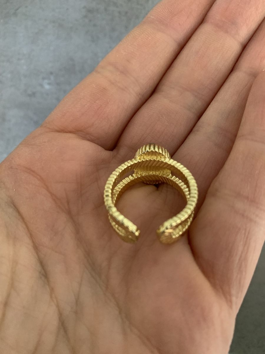 Anelli: Bague dorée et pierre verte come – Nuovo (secondo la descrizione) da Genève venduto da rez_c6c6 5