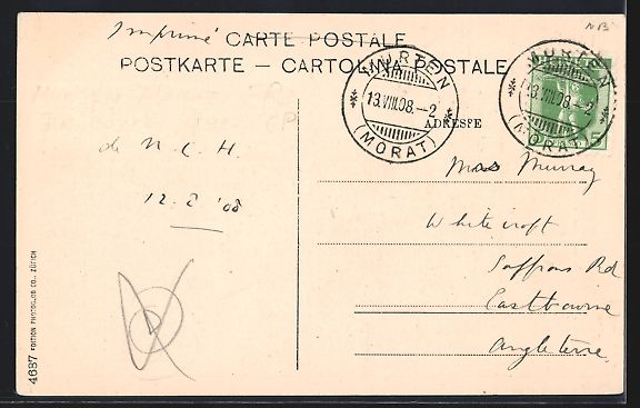 Cartes postales: Murten, Blick auf Häuserfassaden und Tu – D'occasion à Berlin par bartko-reher 1